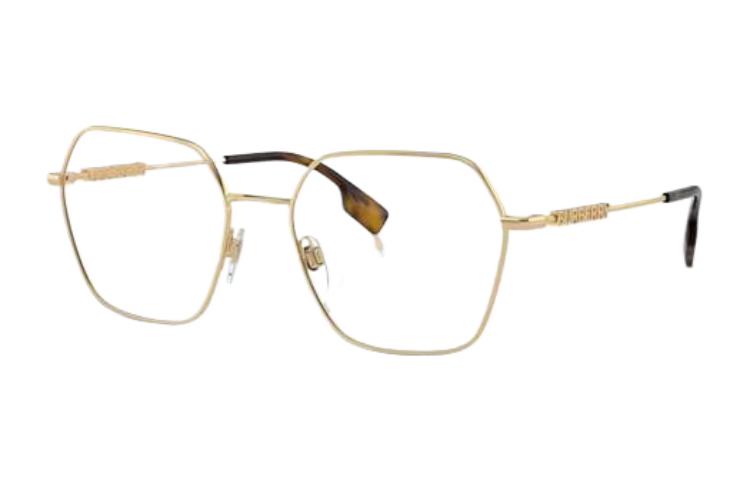 (Women) Burberry Irregular Gold Optical Frame Glasses for Women with Logo Design. BE13811109
