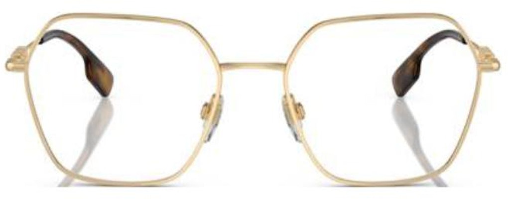 (W) Burberry金色不規則鏡框女眼鏡,附品牌標誌設計。 BE13811109 Lookbook (W) Burberry金色不規則鏡框女眼鏡,附品牌標誌設計。 BE13811109