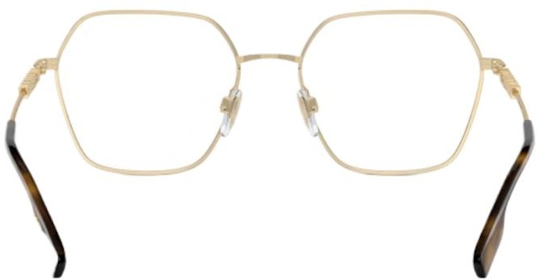 (W) Burberry金色不規則鏡框女眼鏡,附品牌標誌設計。 BE13811109 Shop (W) Burberry金色不規則鏡框女眼鏡,附品牌標誌設計。 BE13811109