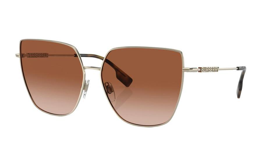(Women) Burberry Irregular Gold Sunglasses for Women with Letter Logo on Temples. 0BE3143110913 圖 2