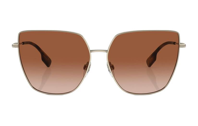 (Women) Burberry Irregular Gold Sunglasses for Women with Letter Logo on Temples. 0BE3143110913 圖 3