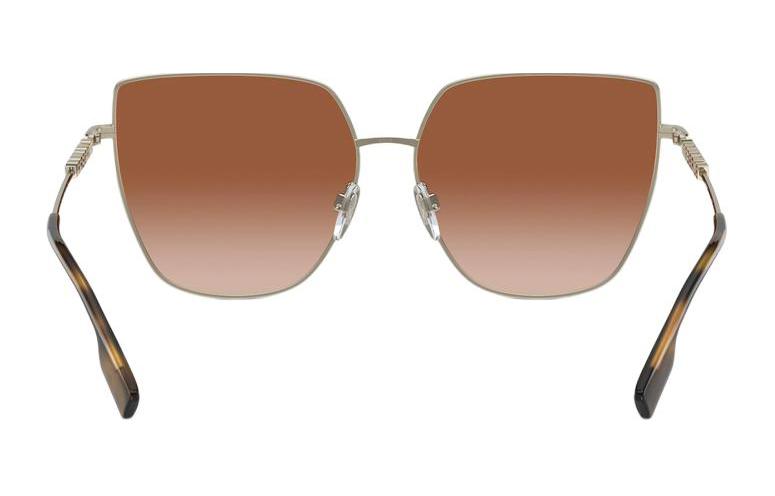 (Women) Burberry Irregular Gold Sunglasses for Women with Letter Logo on Temples. 0BE3143110913 圖 4