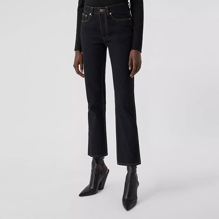 (Women) Burberry Japan Selvedge Black Straight-Leg Jeans 80334951 圖 3