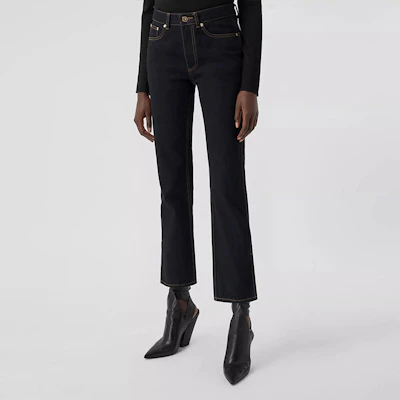 (W) 버버리 일본 셀비지 블랙 스트레이트 레그 진 80334951 Lookbook (W) 버버리 일본 셀비지 블랙 스트레이트 레그 진 80334951