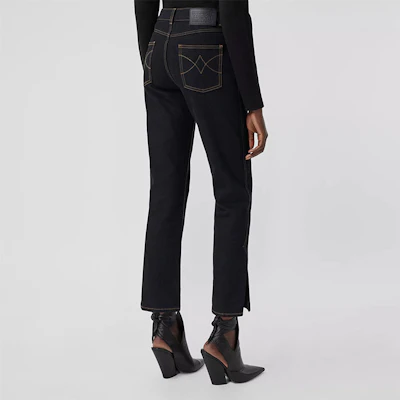 (W) 버버리 일본 셀비지 블랙 스트레이트 레그 진 80334951 Shop (W) 버버리 일본 셀비지 블랙 스트레이트 레그 진 80334951