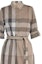 Sizing (W) Burberry Khaki Check Baju Gaun Kapas A-Line Lengan Pendek 80277071