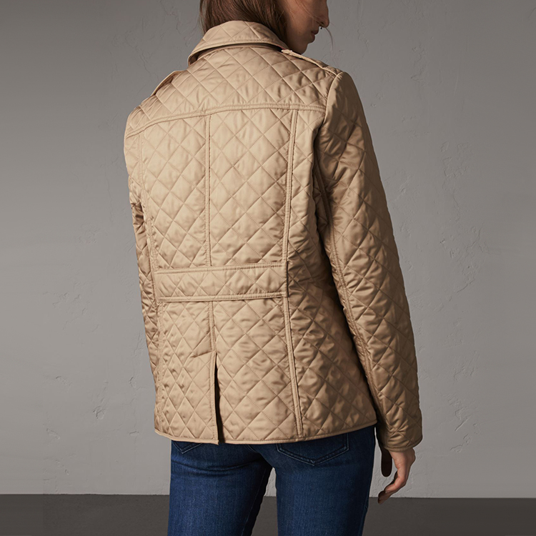 (Women) Burberry Khaki Single-Breasted Jacket 80213621 圖 4