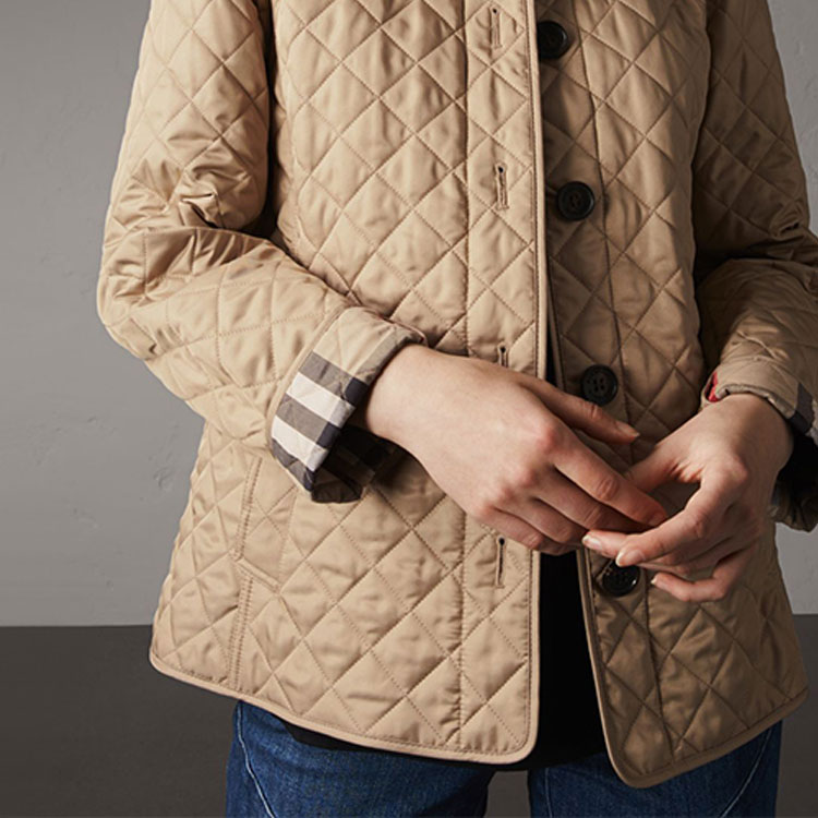 (Women) Burberry Khaki Single-Breasted Jacket 80213621 圖 6