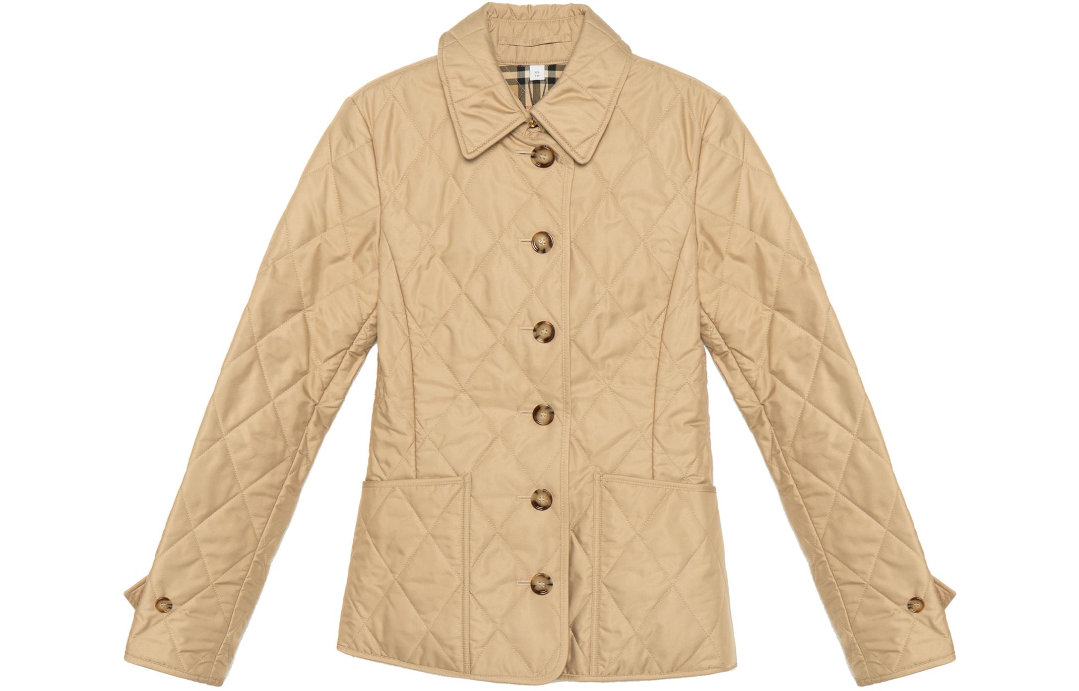 (Women) Burberry Khaki Single-Breasted Long Sleeve Cotton Jacket 80233211 圖 3