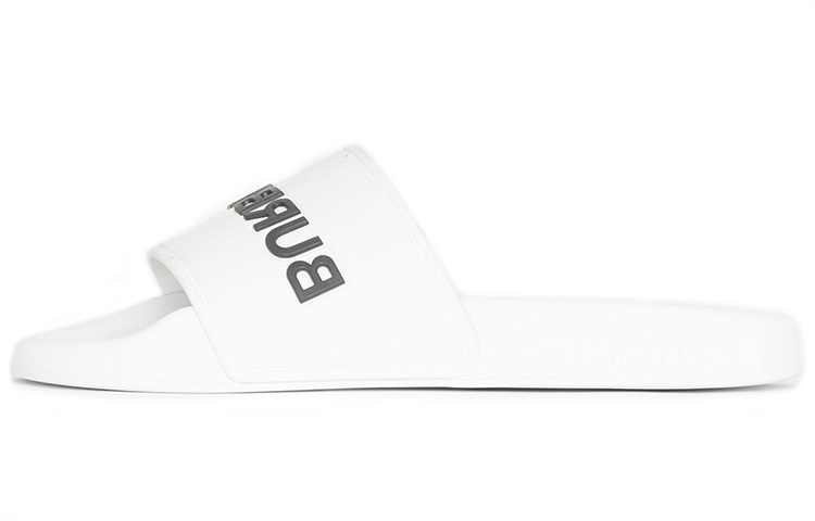 (W) Burberry Kingdom Slides 'Letter Pattern White'