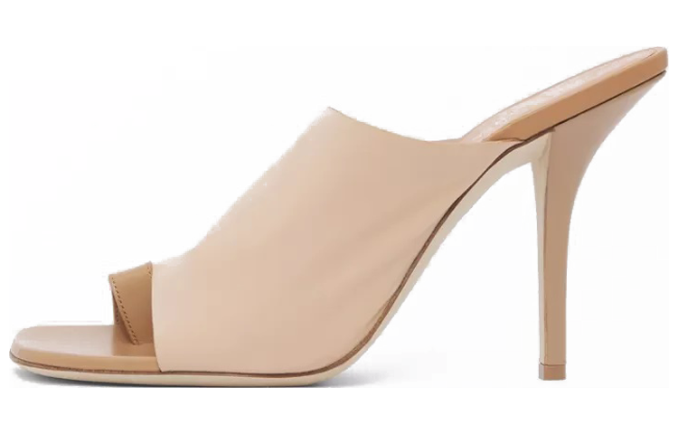 (Women) Burberry Knit and Leather Mule 'Beige' 80526181