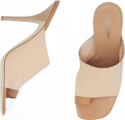 (Women) Burberry Knit and Leather Mule 'Beige' 80526181 Lookbook (Women) Burberry Knit and Leather Mule 'Beige' 80526181