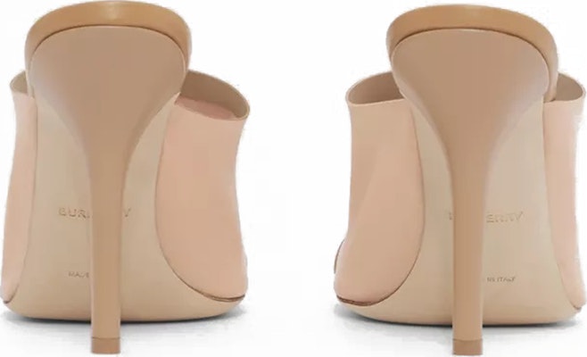 (Women) Burberry Knit and Leather Mule 'Beige' 80526181 Shop (Women) Burberry Knit and Leather Mule 'Beige' 80526181