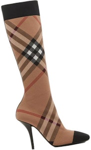 (W) Bota Alta Burberry Tejida a Cuadros 'Negra' 80478191 Order (W) Bota Alta Burberry Tejida a Cuadros 'Negra' 80478191