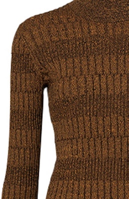 (W) Suéter Burberry de punto cuello alto en naranja brillante. 80363021 Sizing (W) Suéter Burberry de punto cuello alto en naranja brillante. 80363021