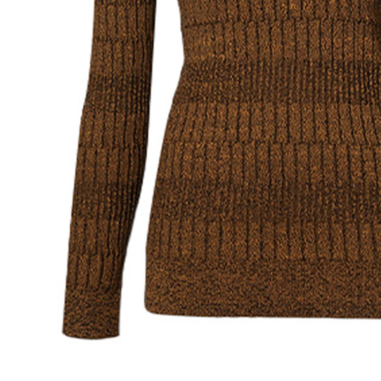 Cheap (W) Suéter Burberry de punto cuello alto en naranja brillante. 80363021