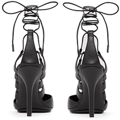(Women) Burberry Lace-Up Cut-Out Leather High Heels 'Black' 80419481 Lookbook (Women) Burberry Lace-Up Cut-Out Leather High Heels 'Black' 80419481