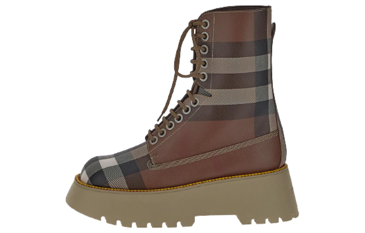 (Women) Burberry Lace-Up Short Boot 'Fashion Reddish-Brown' 80608141