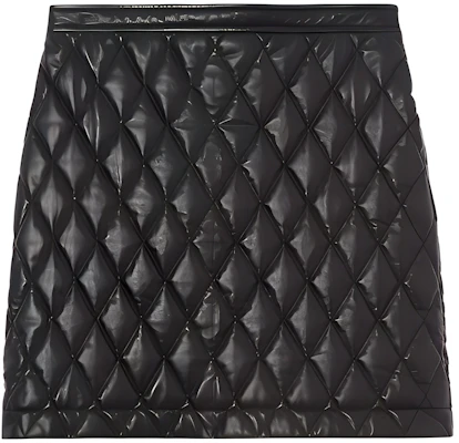 (W) Burberry Lambskin Quilted A-Line Kulit Mini Skirt Hitam 80377671 Buy (W) Burberry Lambskin Quilted A-Line Kulit Mini Skirt Hitam 80377671