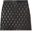 Order (W) Burberry Lambskin Quilted A-Line Kulit Mini Skirt Hitam 80377671