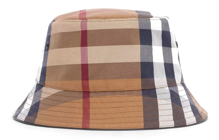 (Women) Burberry Large Check Cotton Bucket Hat. 80416161 圖 3