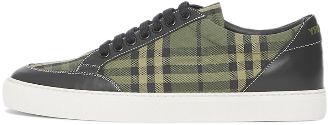 (W) Burberry Leder und Check Baumwolle ''Militärgrün'' 80421691 Buy (W) Burberry Leder und Check Baumwolle ''Militärgrün'' 80421691