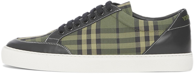 (W) 博柏利军绿色皮革和格纹棉布 80421691 Buy (W) 博柏利军绿色皮革和格纹棉布 80421691