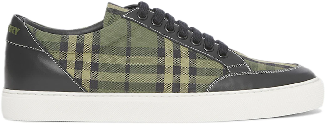 (W) Burberry Leder und Check Baumwolle ''Militärgrün'' 80421691 Order (W) Burberry Leder und Check Baumwolle ''Militärgrün'' 80421691