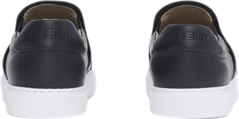 (Women) Burberry Leather and Vintage Check Slip-On Sneaker 'Beige Black' 80432131 Shop (Women) Burberry Leather and Vintage Check Slip-On Sneaker 'Beige Black' 80432131