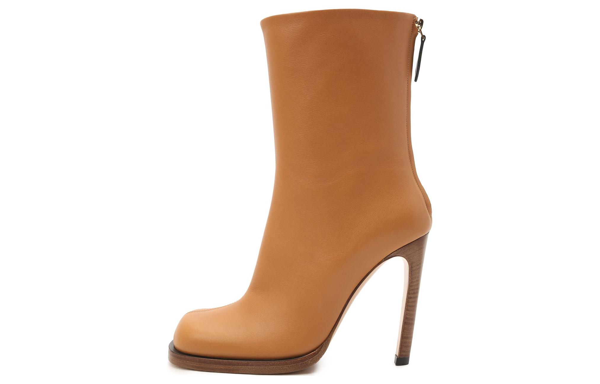 (Women) Burberry Leather Ankle Boot 'Brown' 8037361