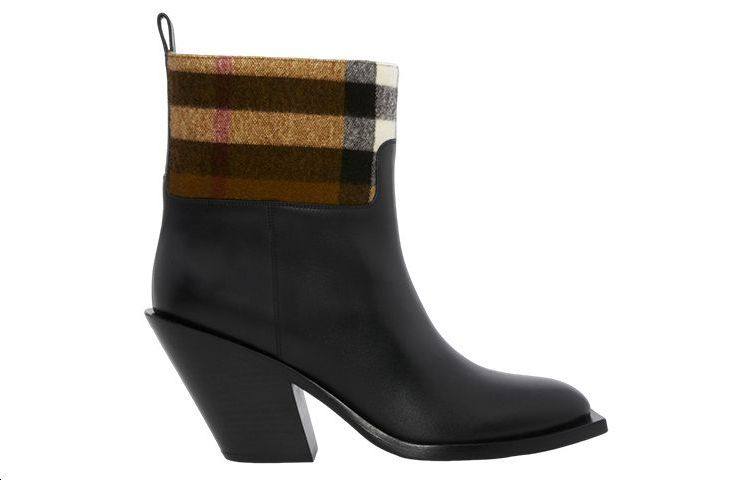 (W) Burberry Leather Ankle Boot 'Simple Fashion Black' 圖 2