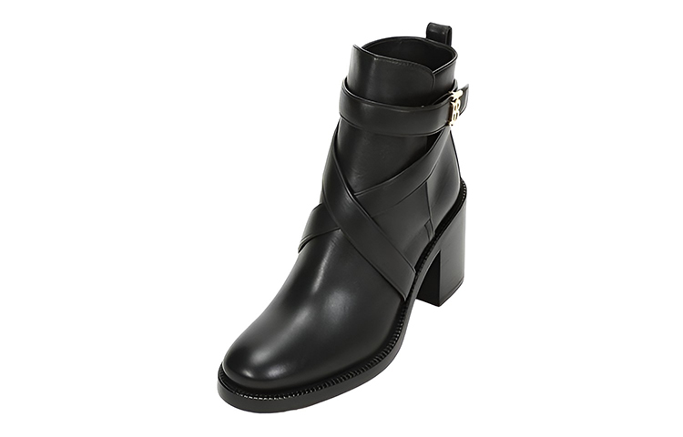 (W) Burberry Leather Ankle Boots 'Black Logo' 圖 2