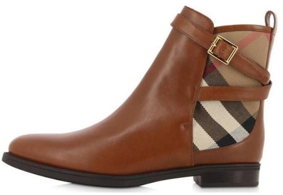 (Women) Burberry Leather Ankle Boots 'Brown Essential' 3905882 Buy (Women) Burberry Leather Ankle Boots 'Brown Essential' 3905882