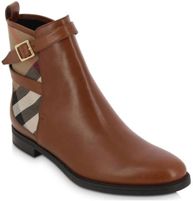(Women) Burberry Leather Ankle Boots 'Brown Essential' 3905882 Order (Women) Burberry Leather Ankle Boots 'Brown Essential' 3905882