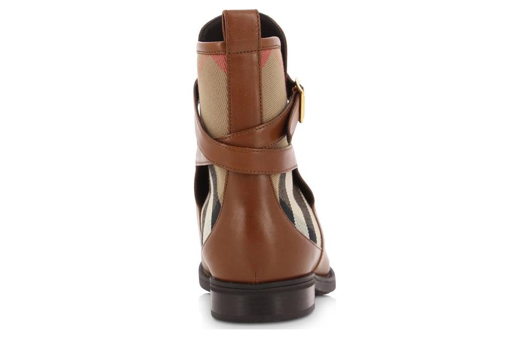 Lookbook (W) Botas de Cuero Tobilleras Burberry 'Marrón Esencial' 3905882
