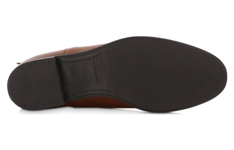 Shop (W) Botas de Cuero Tobilleras Burberry 'Marrón Esencial' 3905882