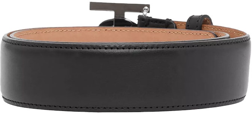 (W) Cinturón de Cuero Burberry con Monograma TB para Mujer Negro/Paladio 3.5cm 80244841 Shop (W) Cinturón de Cuero Burberry con Monograma TB para Mujer Negro/Paladio 3.5cm 80244841