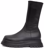 (Women) Burberry Leather Boots Black 80436471 (Women) Burberry Leather Boots Black 80436471