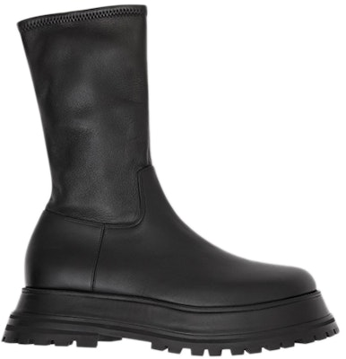 (W) バーバリー黒革ブーツ 80436471 Lookbook (W) バーバリー黒革ブーツ 80436471