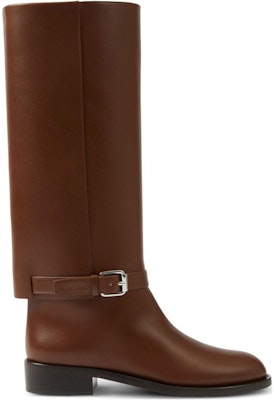 (Women) Burberry Leather Buckle-Embellished High-Top Boots 'Brown' 80707141 Order (Women) Burberry Leather Buckle-Embellished High-Top Boots 'Brown' 80707141