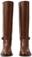 Lookbook (Women) Burberry Leather Buckle-Embellished High-Top Boots 'Brown' 80707141