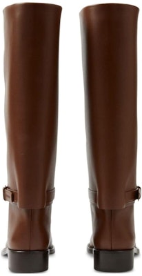 (Women) Burberry Leather Buckle-Embellished High-Top Boots 'Brown' 80707141 Shop (Women) Burberry Leather Buckle-Embellished High-Top Boots 'Brown' 80707141
