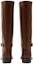 Shop (W) Burberry Sepatu Boots High-Top Kulit Gesper 'Coklat' 80707141