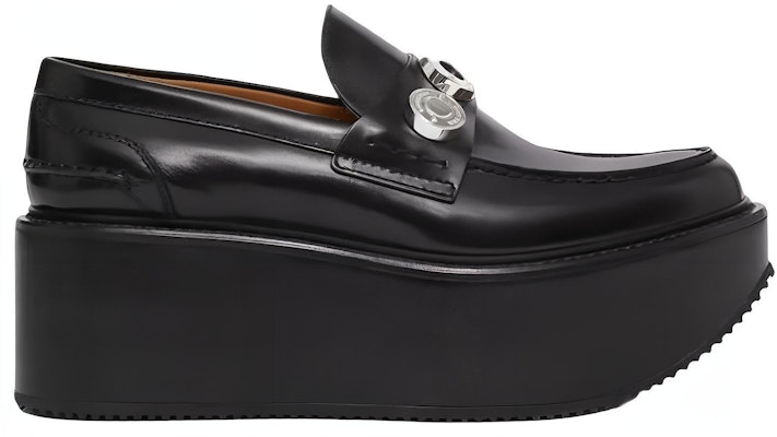 (Women) Burberry Leather Chain-Embellished Platform 'Black' 80563271 Order (Women) Burberry Leather Chain-Embellished Platform 'Black' 80563271