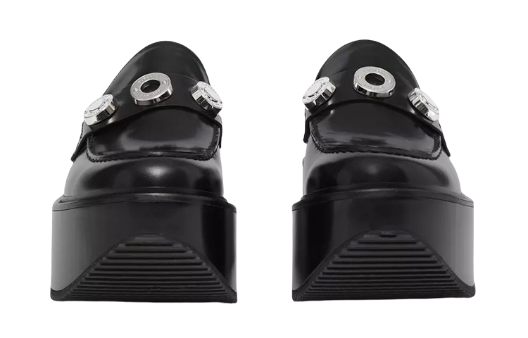 Lookbook (W) Burberry Plataforma de Cuero con Cadena 'Negro' 80563271