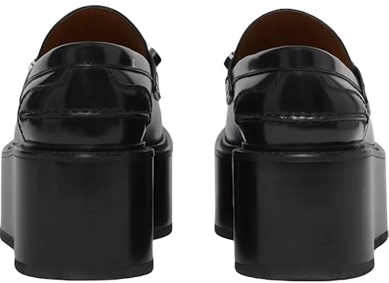 (Women) Burberry Leather Chain-Embellished Platform 'Black' 80563271 Shop (Women) Burberry Leather Chain-Embellished Platform 'Black' 80563271