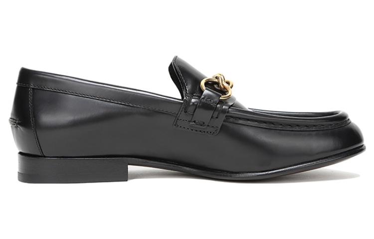 (W) Burberry Leather Chain Link Sneaker 'Black' 圖 2