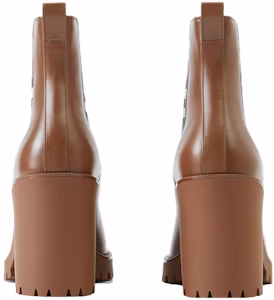 (W) バーバリー レザーチェック チェルシーブーツ(深茶) 80707101 Purchase (W) バーバリー レザーチェック チェルシーブーツ(深茶) 80707101