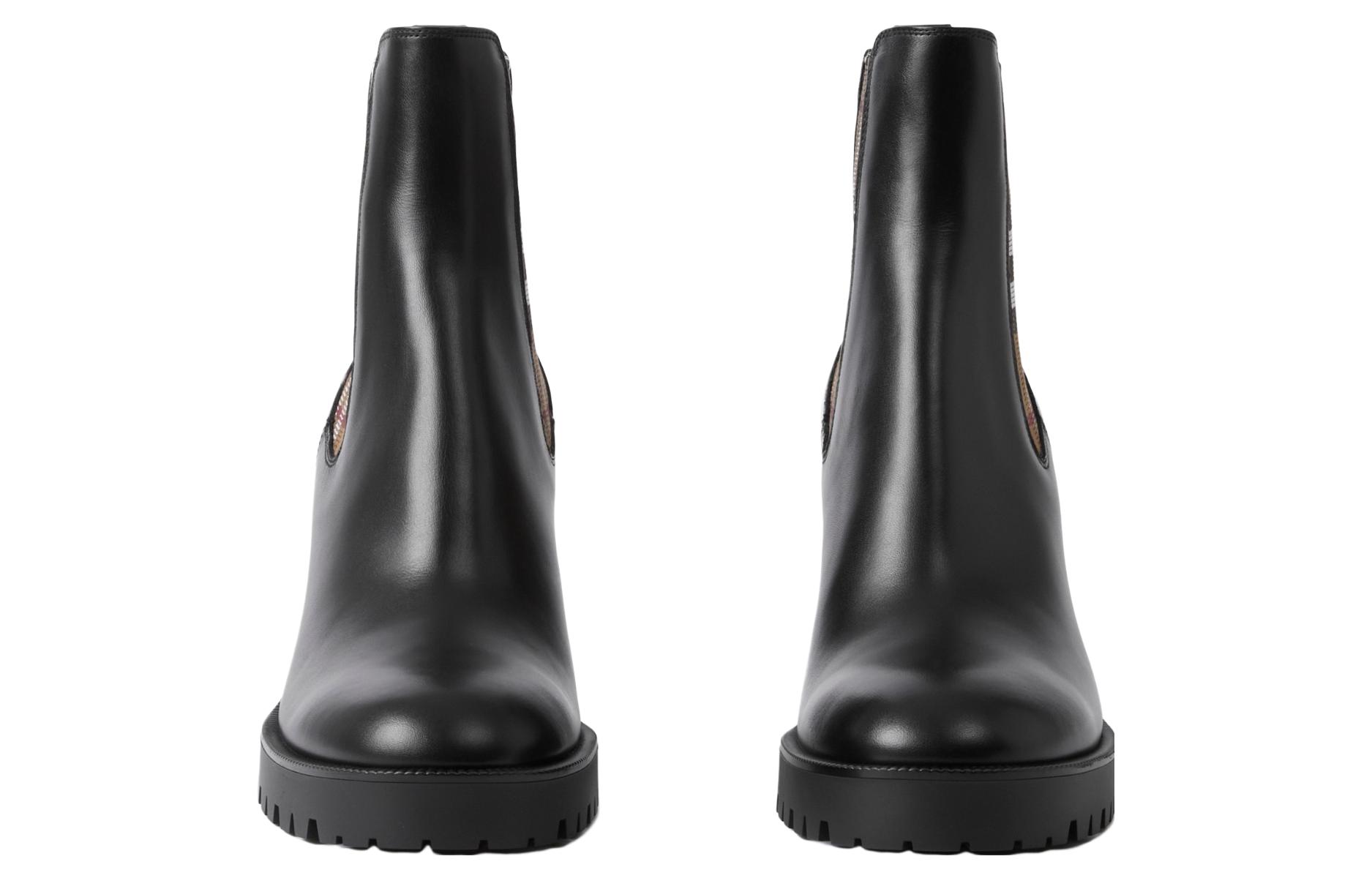 Lookbook (W) Burberry Sepatu Chelsea Kulit "Black Comfort" 80663951