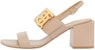 (W) Sandal Tumit Tinggi Kulit Burberry dengan Gesper 'Hitam' 80575951